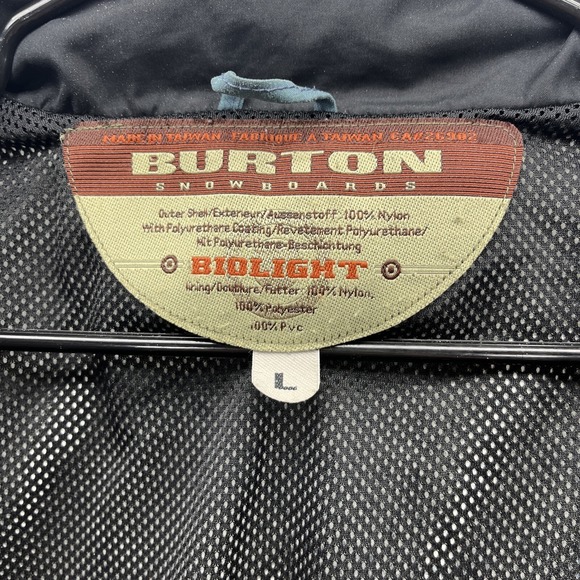 Burton Jacket Mens Large Green Biolight Ski Snowboard Outdoor Winter Sports Fit - Picture 12 of 16